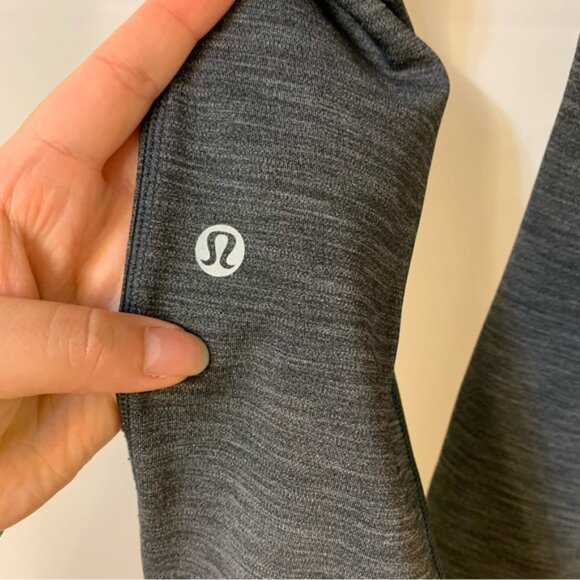 Lululemon Speed Up Tight Full-On Luxtreme Brushed 28" Heathered Black Size 4 - Picture 9 of 11